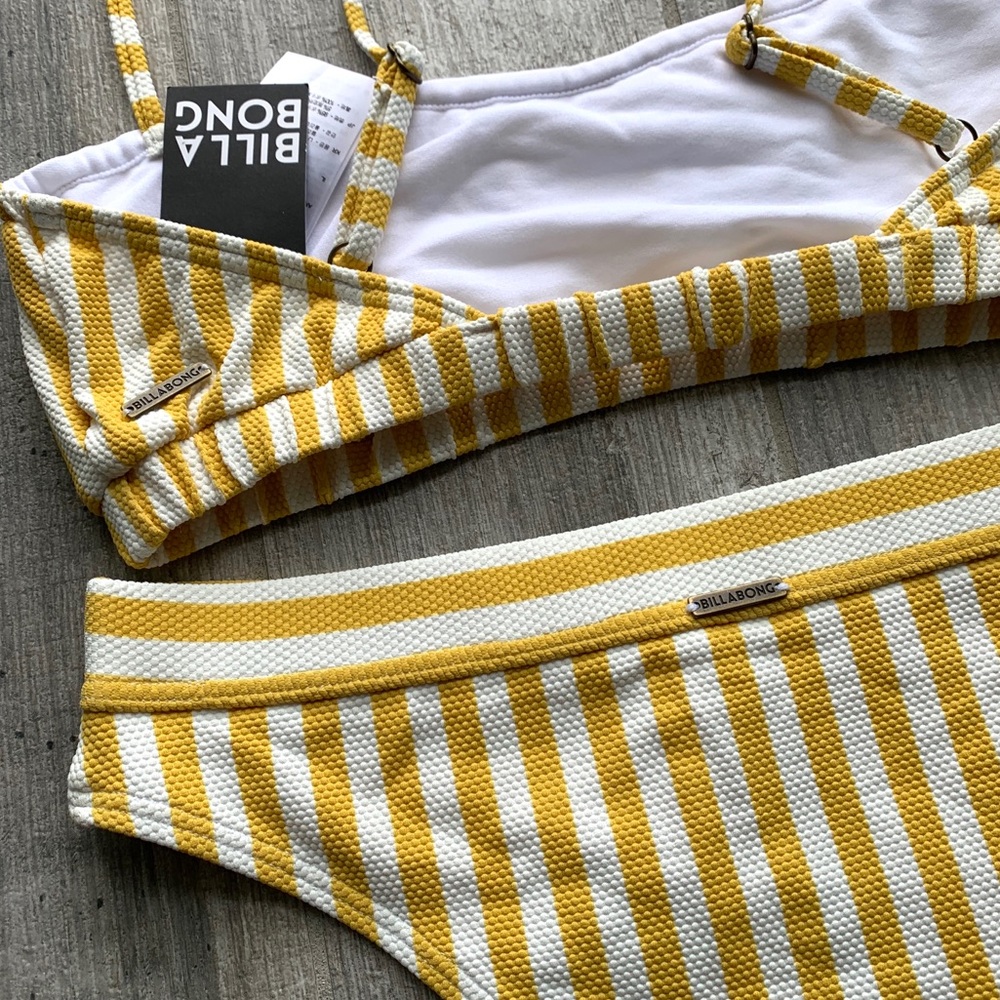 🔥🔥BILLABONG - RETRO STRIPE BRALETTE MAUI SET🔥🔥 - Picture 7 of 9